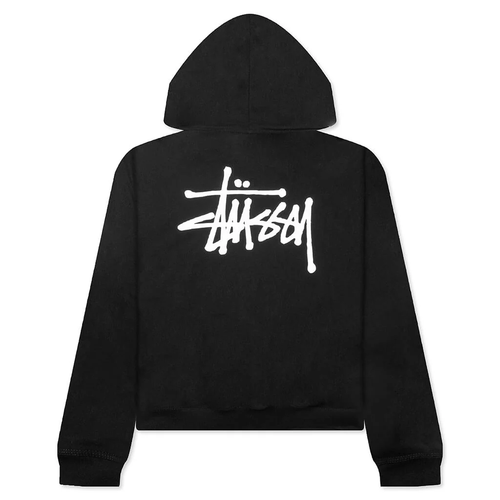 Basic Zip Hoodie - Black - Image 2