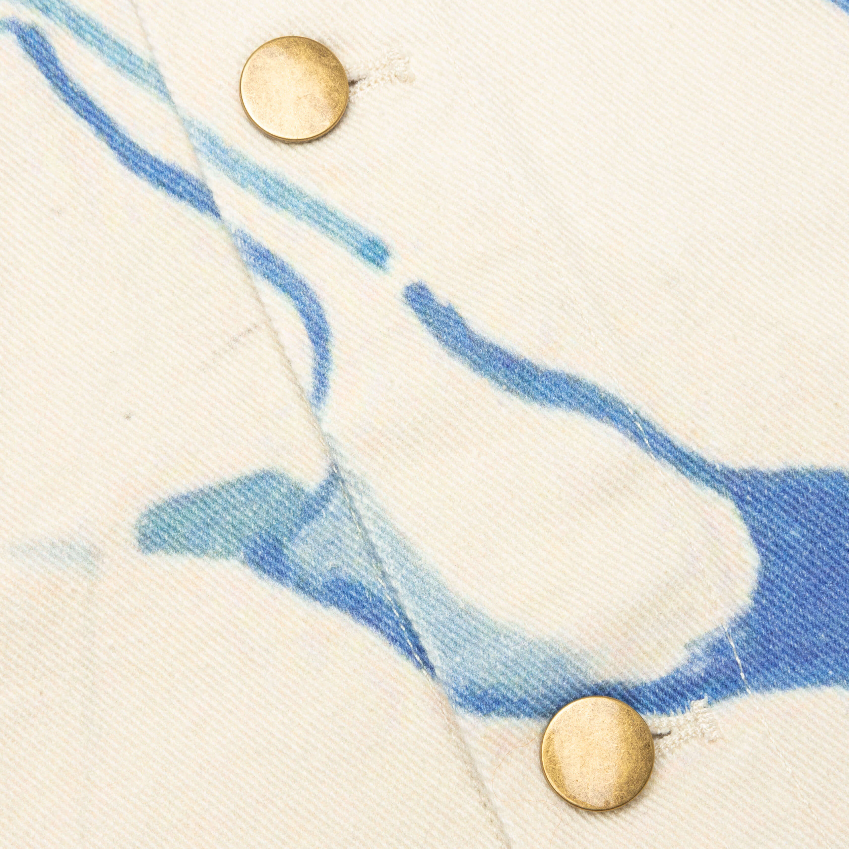 Bedroom Painting Denim Jacket - Cream - Image 4