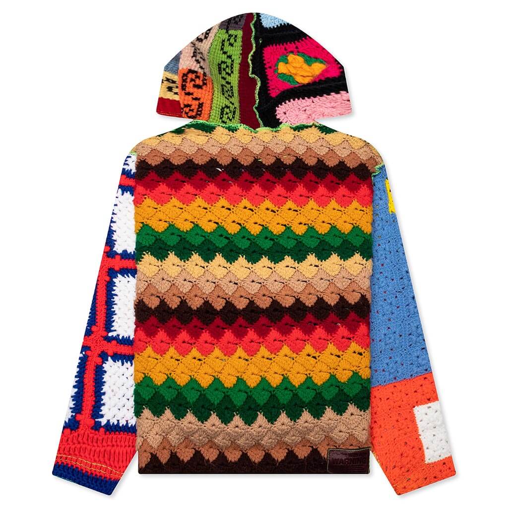 Nonna's Hand Knit Hoodie - Multi - Image 2