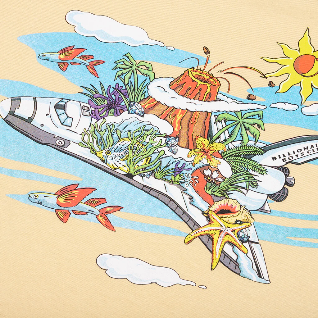BB In Clouds S/S Tee - Beige - Image 4