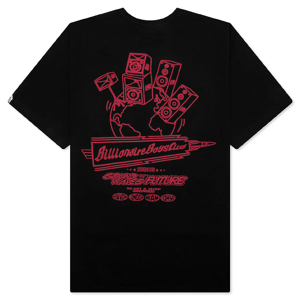 Sound Waves Tee - Black - Image 2
