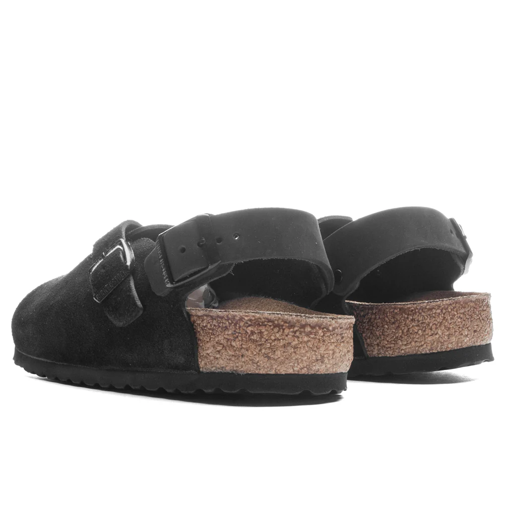 Wide Tokio Suede Leather - Black - Image 3