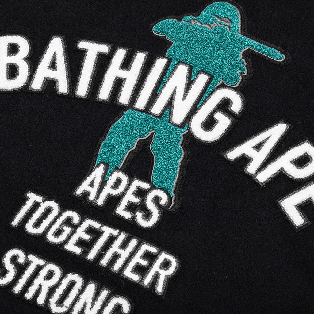 Bape Varsity Jacket - Black - Image 4