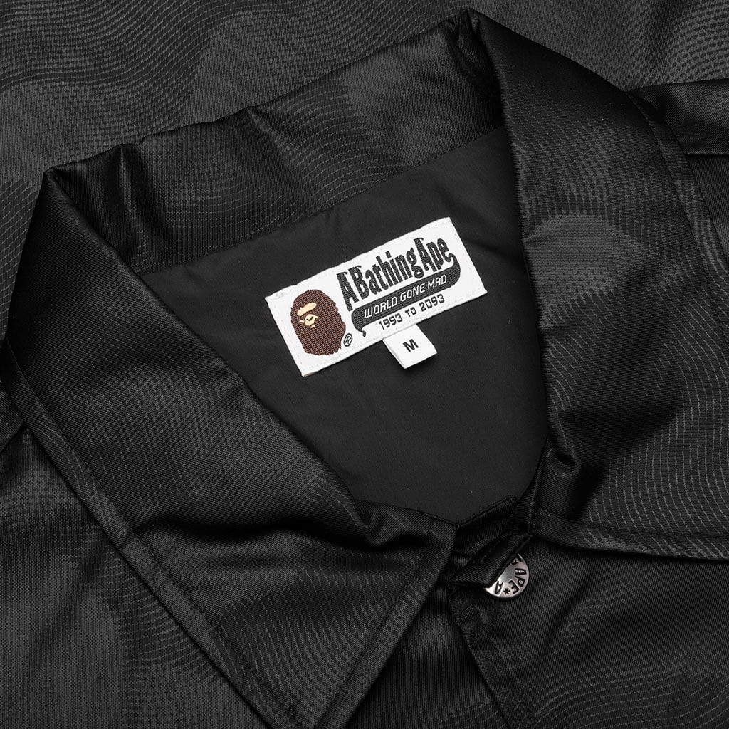 Ink Camo Coach Jacket - Black - Image 3