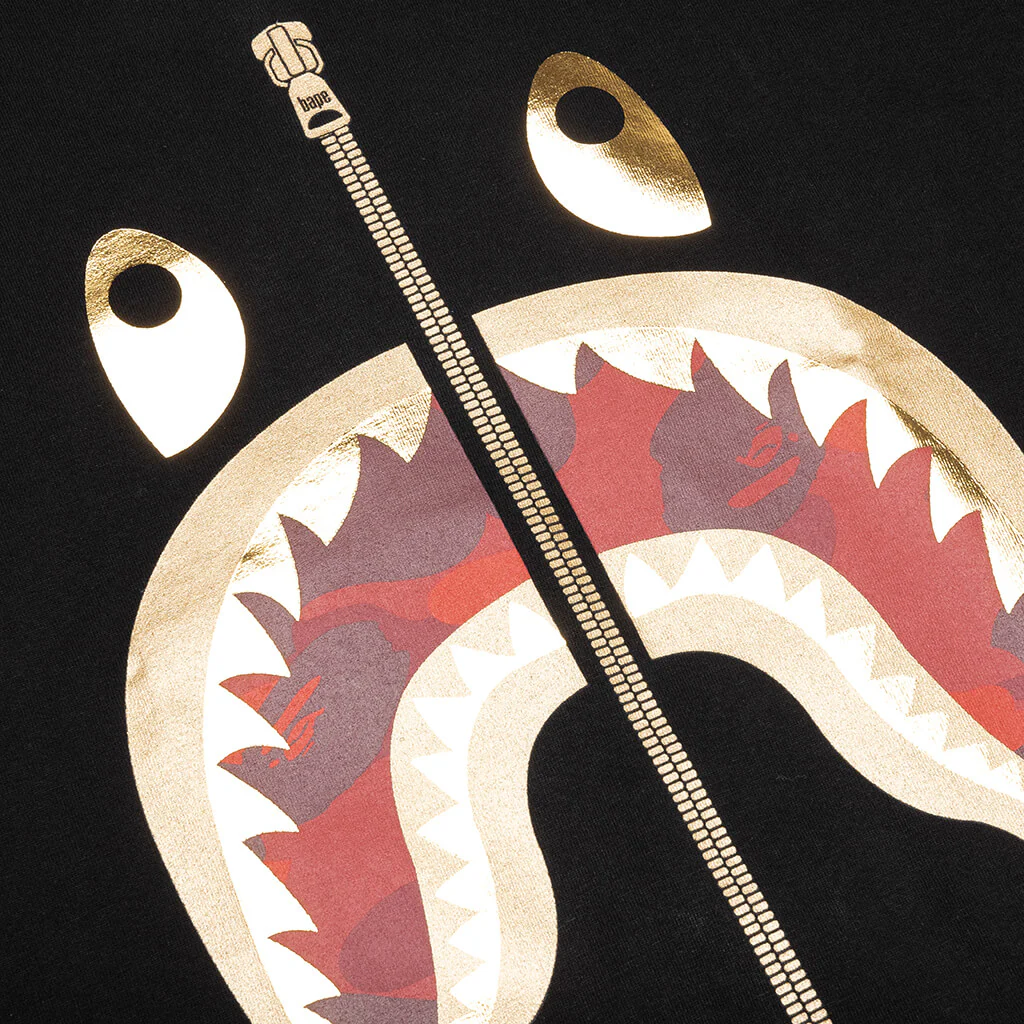 Color Camo Shark Tee - Black/Red - Image 3