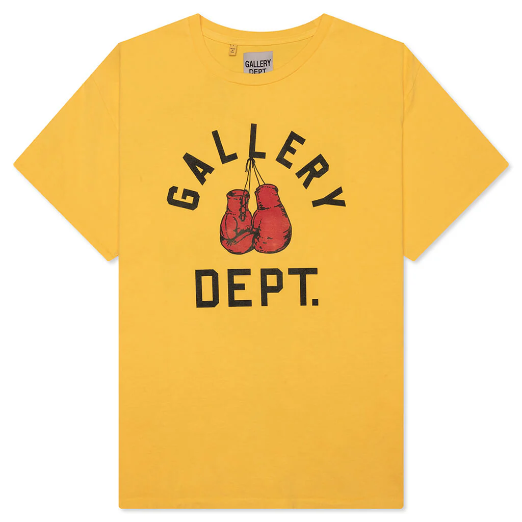 Boxing Merch Tee - Gold Yellow