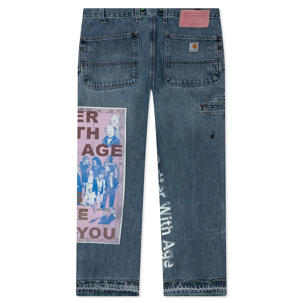 Better With Age x Carhartt Looks Like You Trouser - Indigo - Image 2