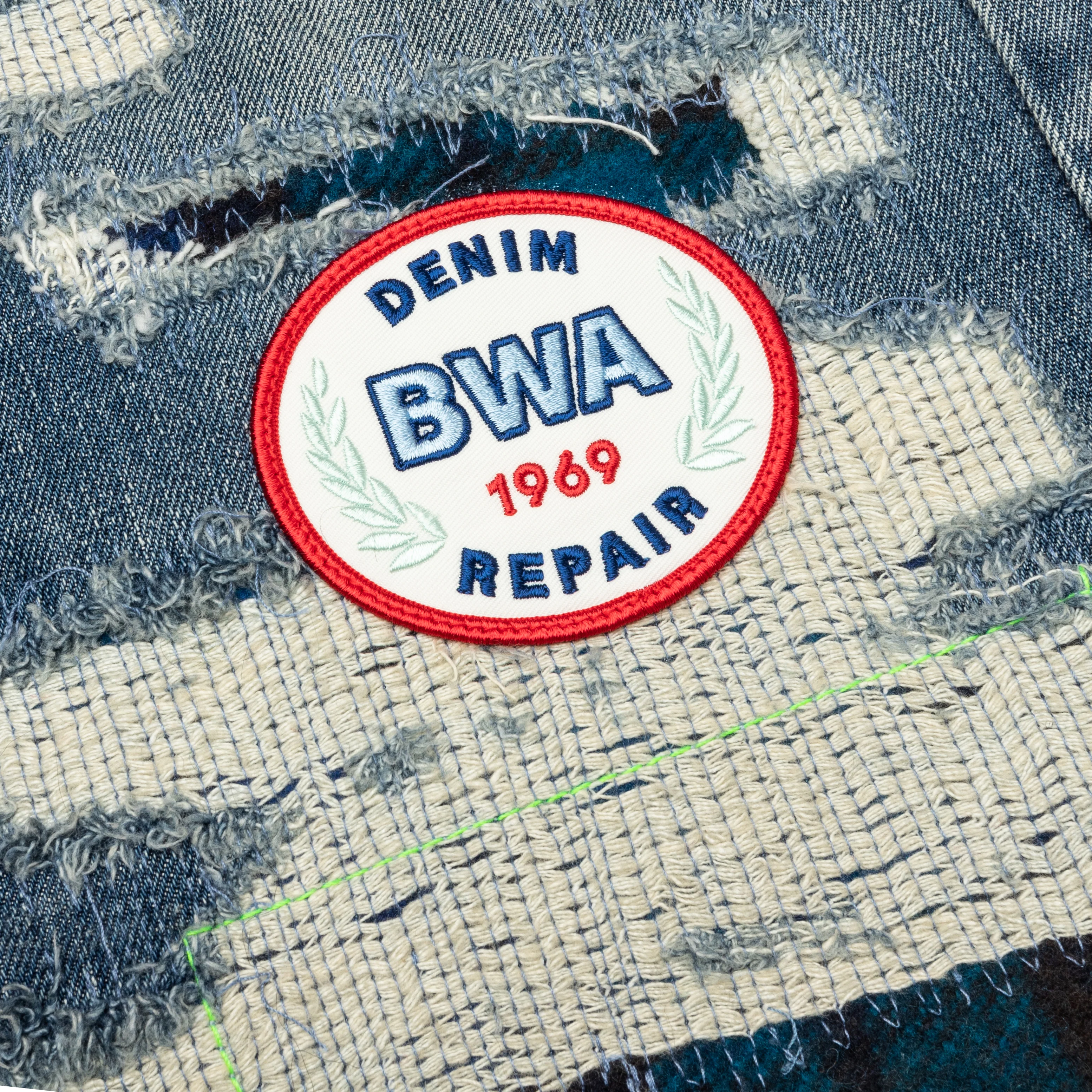 Denim Repair Pants - Indigo - Image 3