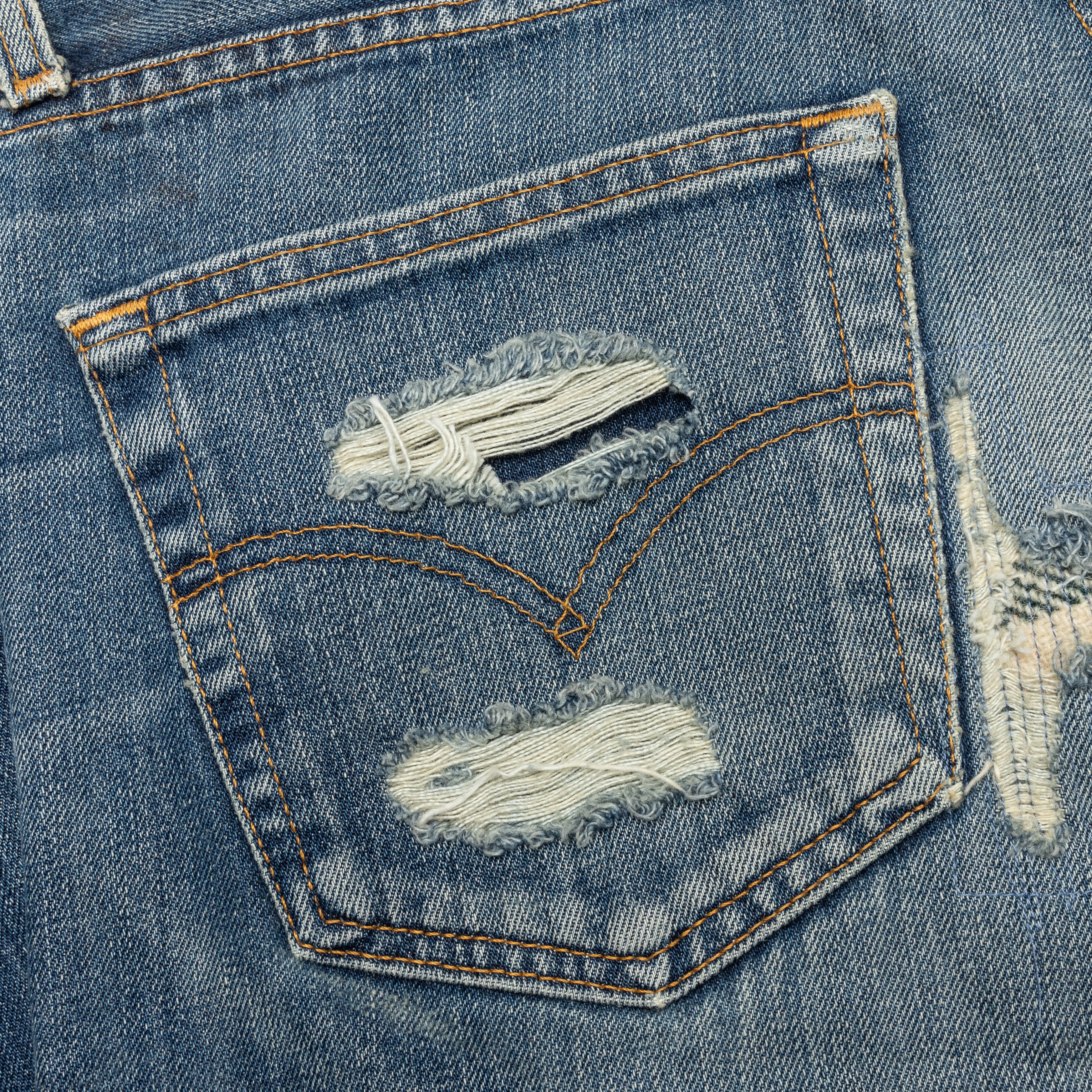 Denim Repair Pants - Indigo - Image 6