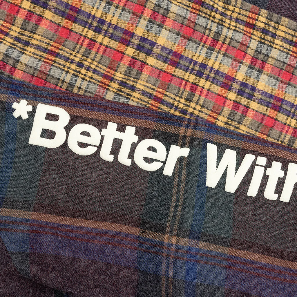 Re-Tartan Flannel Shirt - Multi - Image 4