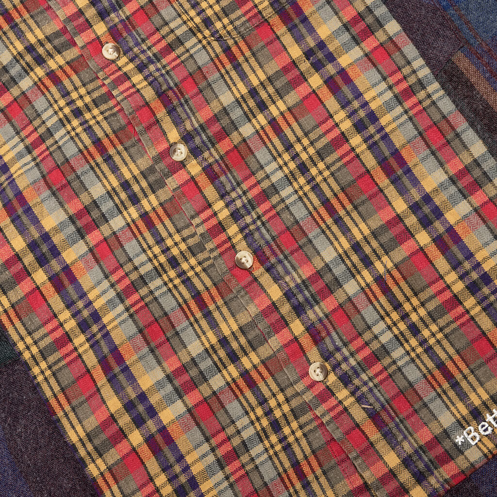 Re-Tartan Flannel Shirt - Multi - Image 5
