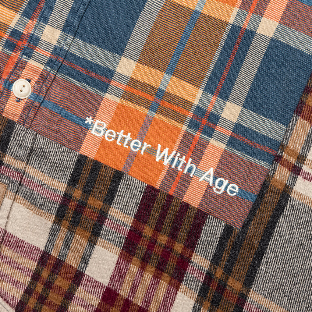 Re-Tartan Flannel Shirt - Multi - Image 5