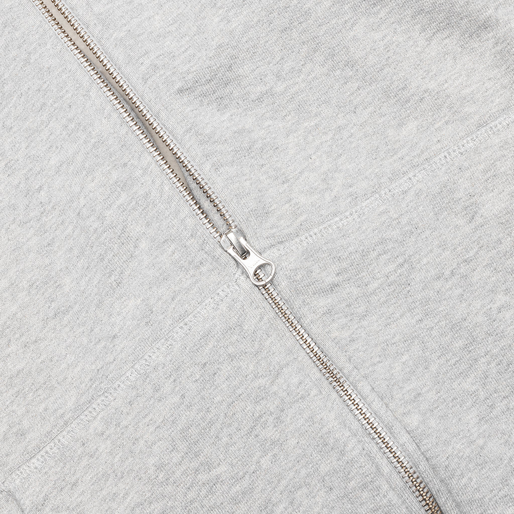 1976 Logo Zip Hooded Sweatshirt - Heather Grey - Image 5