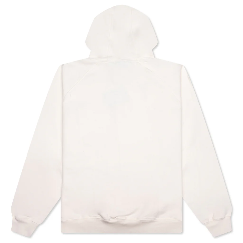 Circled Script Logo Hooded Sweatshirt - Off White - Image 2