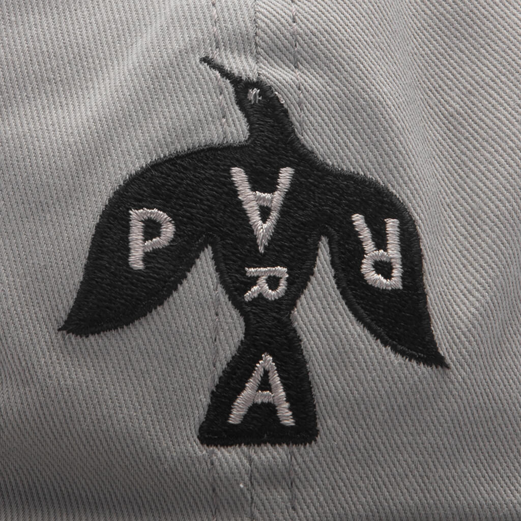 Crow Logo 6 Panel Hat - Grey - Image 2