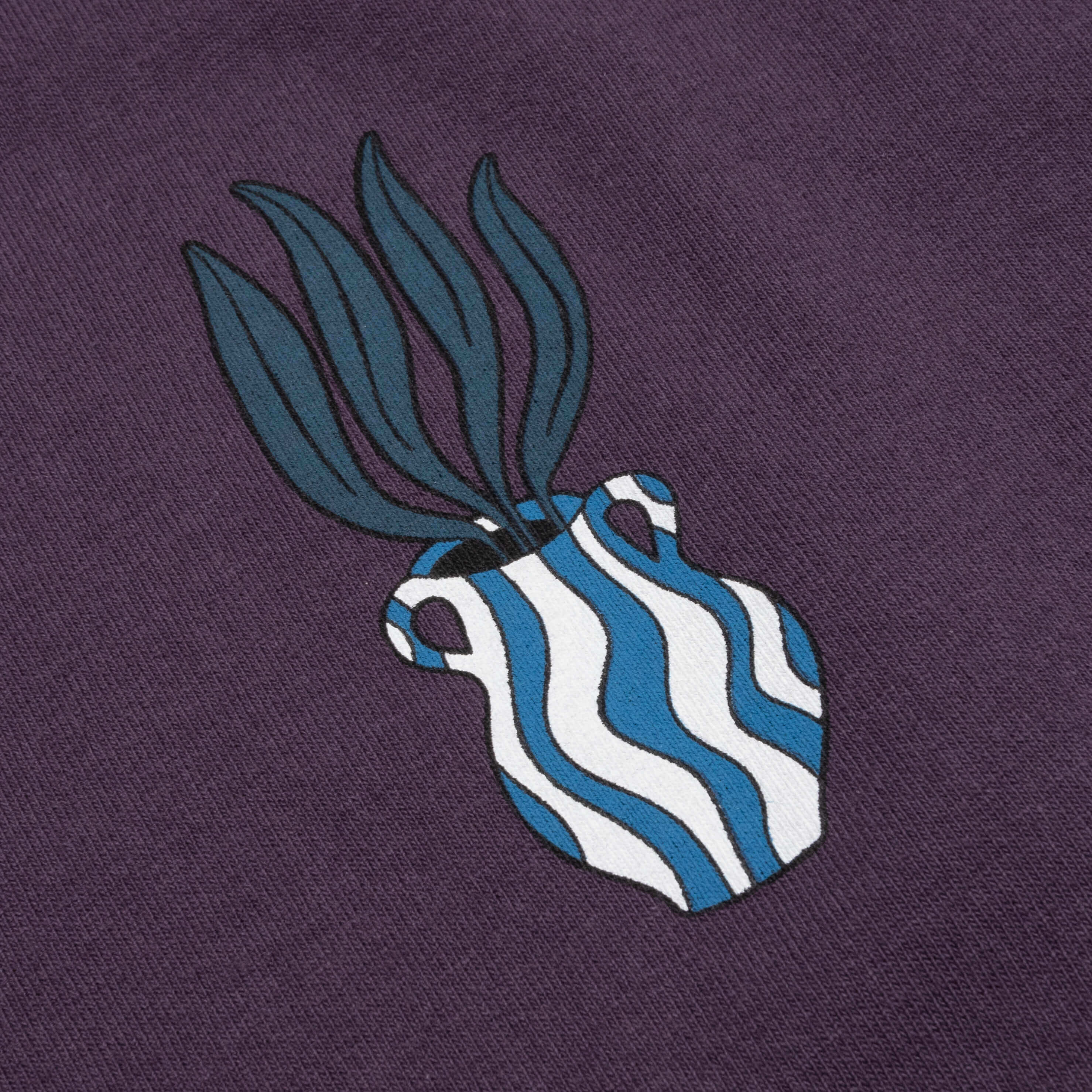 Kick the Vase T-Shirt - Aubergine - Image 3
