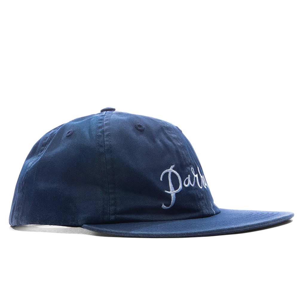 Scripted 6 Panel Hat - Navy Blue - Image 3
