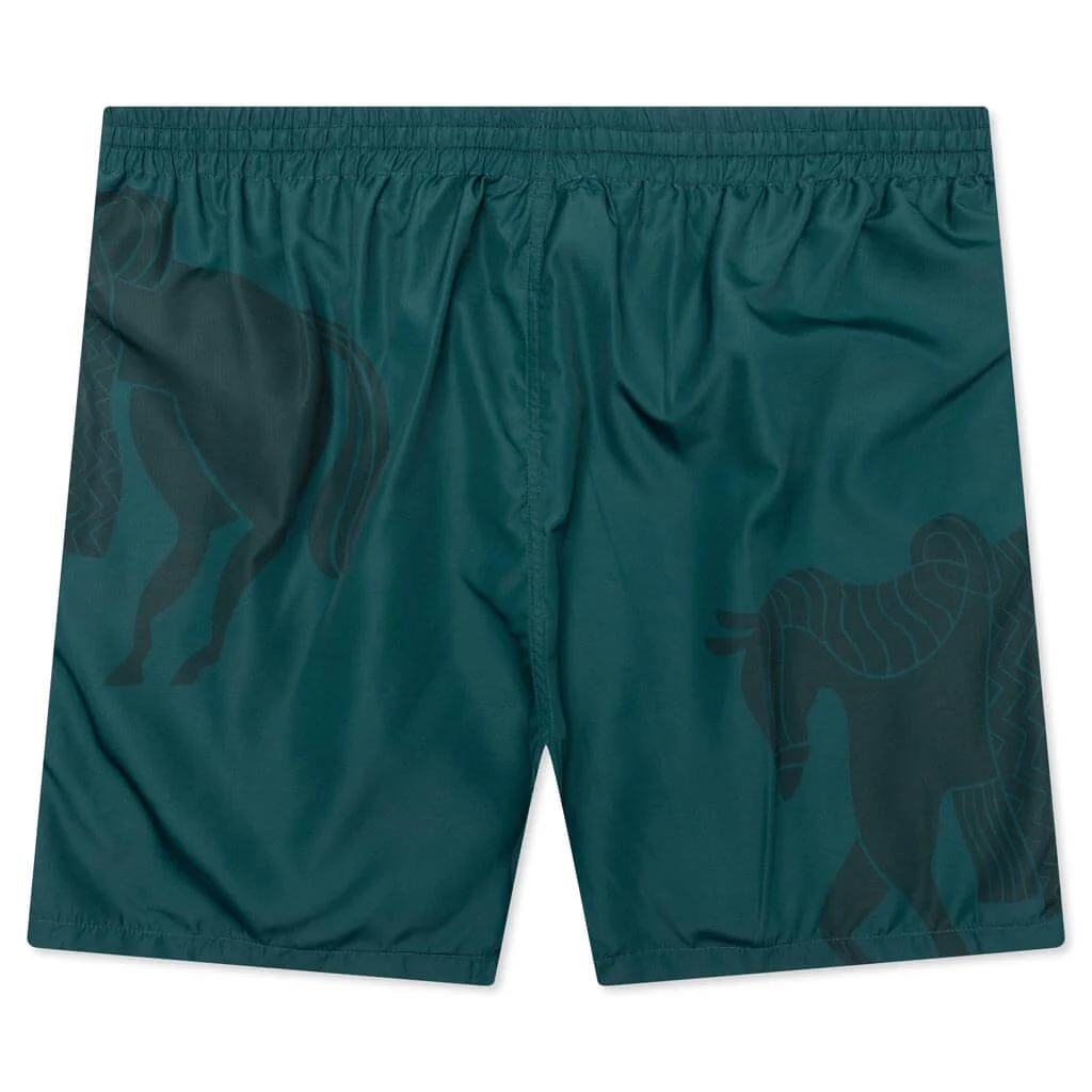 Short Horse Shorts - Pine Green - Image 2