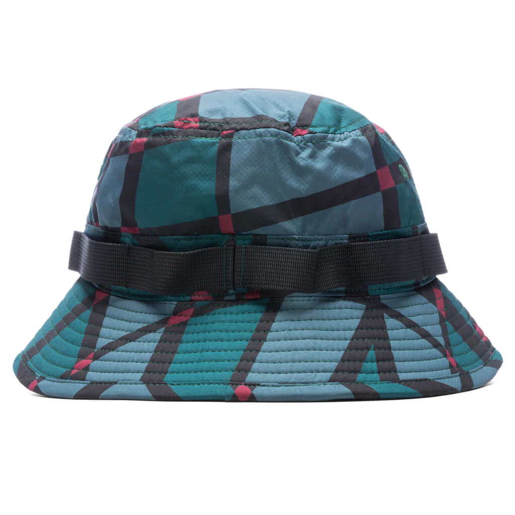 Squared Waves Pattern Safari Hat - Multi - Image 3