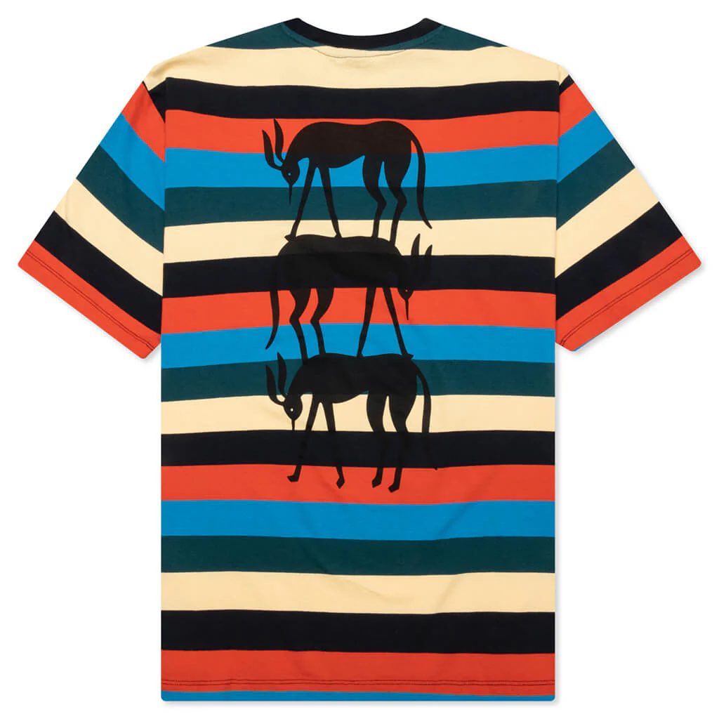 Stacked Pets on Stripes T-Shirt - Multi - Image 2