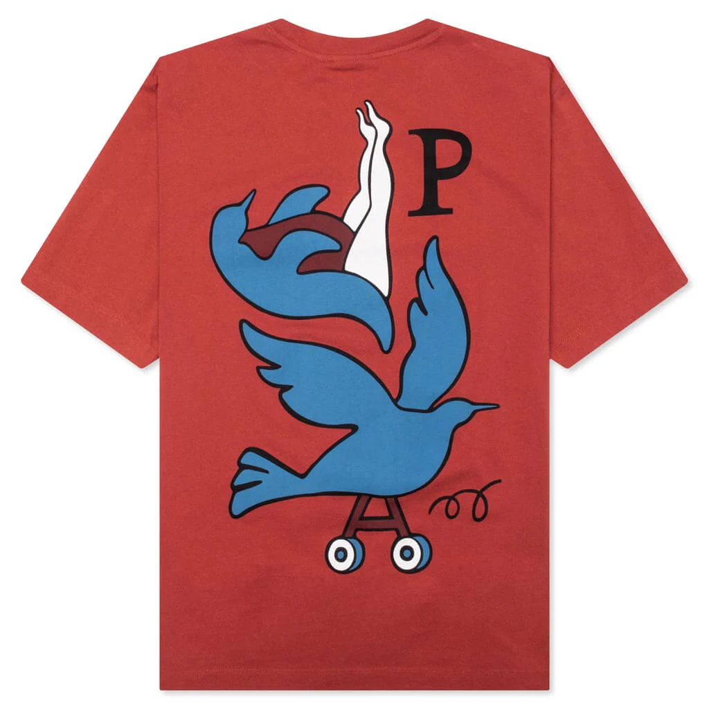 Wheeled Bird T-Shirt - Rust - Image 2