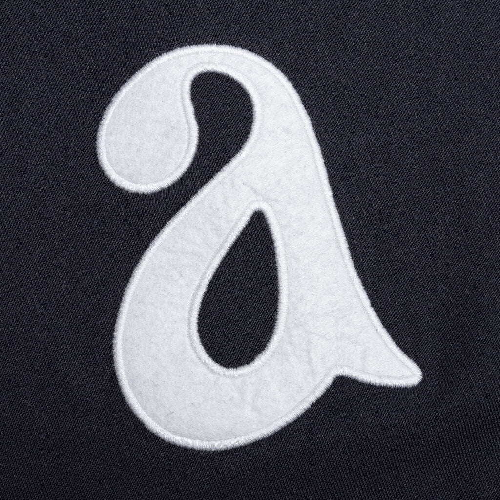Word Salad Zip Hooded Sweatshirt - Dark Navy - Image 3