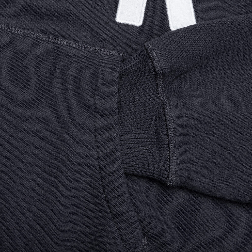 Word Salad Zip Hooded Sweatshirt - Dark Navy - Image 4