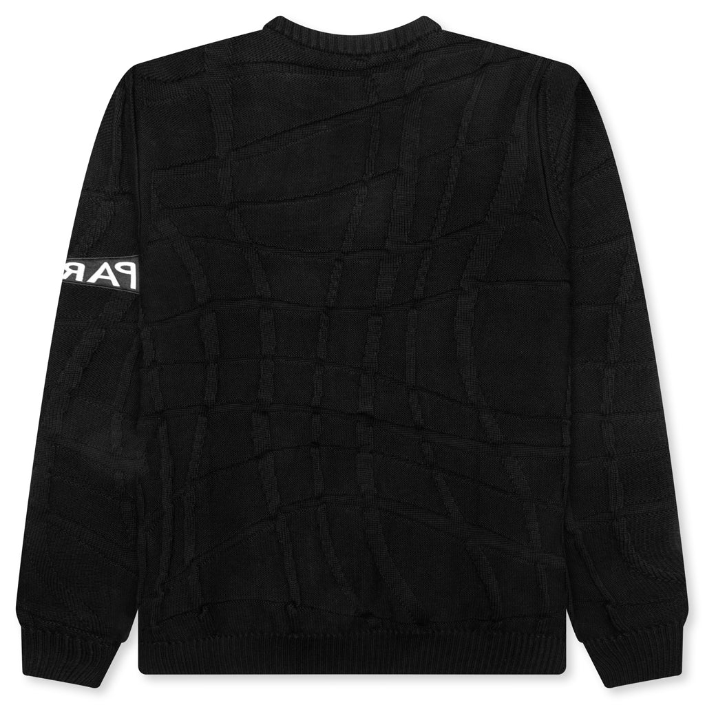 Your Boring Abstract Village Knitted Pullover - Black - Image 2