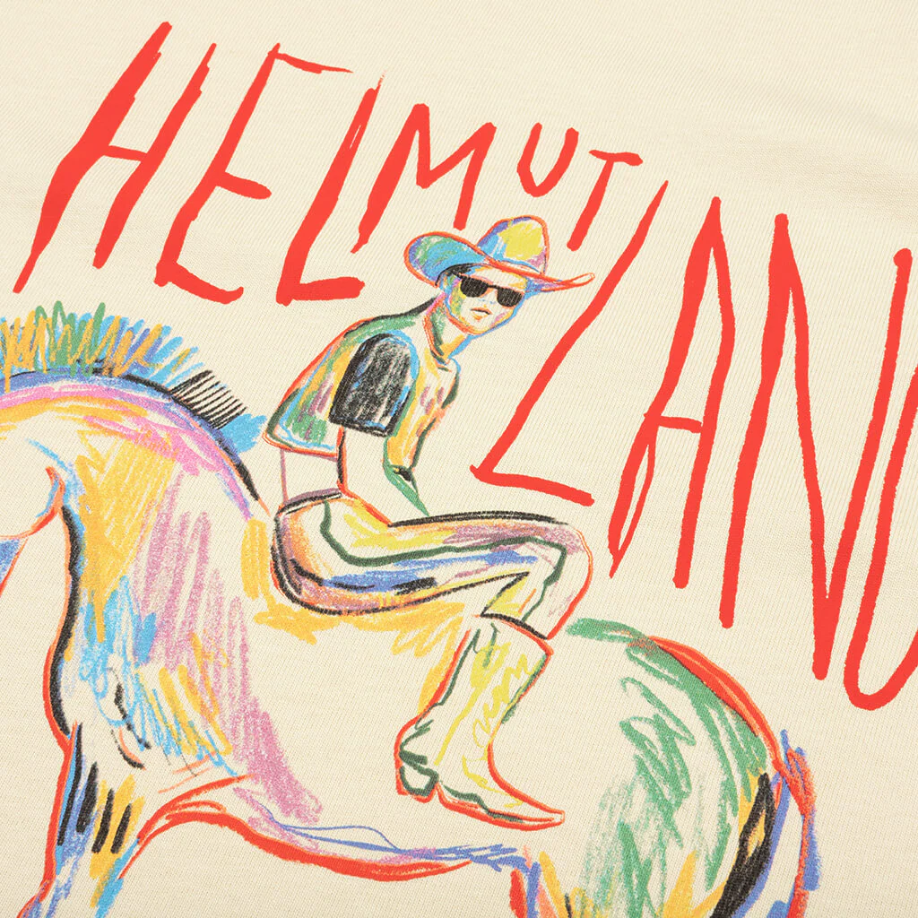 Scribbled Logo Tee - Stone - Image 3