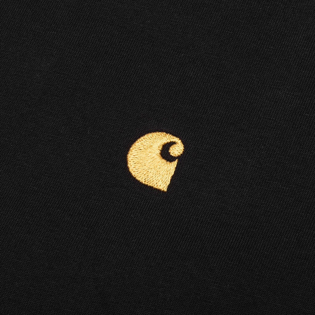 Chase S/S T-Shirt - Black/Gold - Image 3