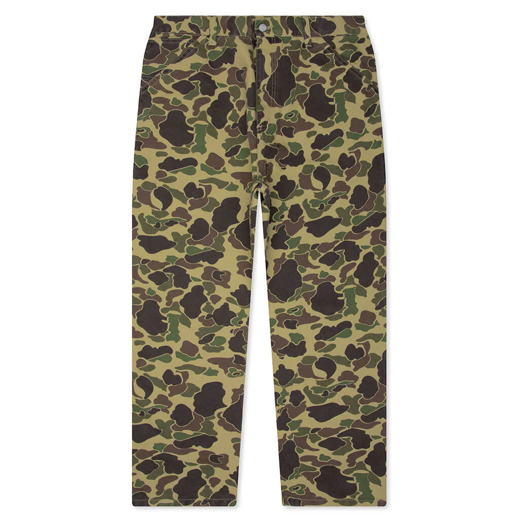 Duck Single Knee Pant - Camo Duck Green Stone Washed