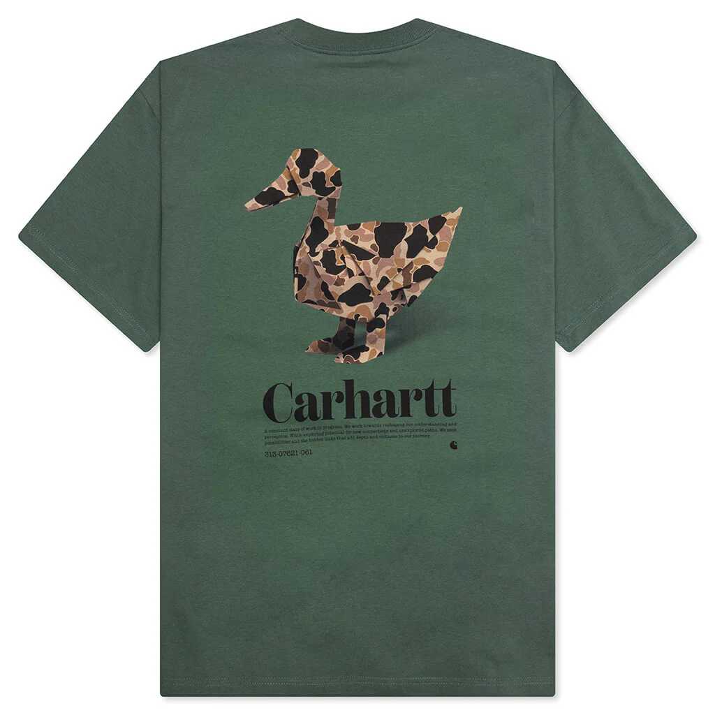 Fold Duck S/S T-Shirt - Duck Green - Image 2