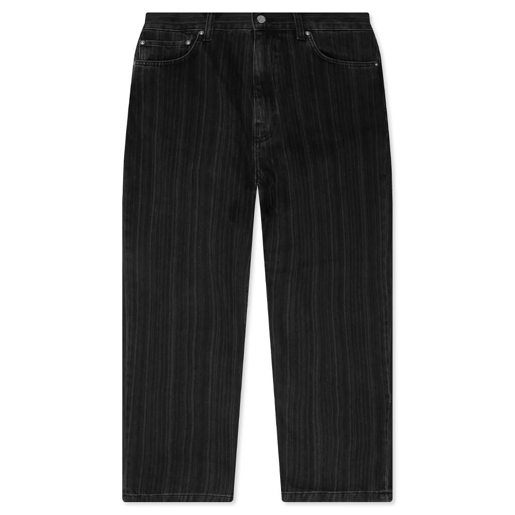 Rylan Pant - Rylan Stripe/Black Stone Washed