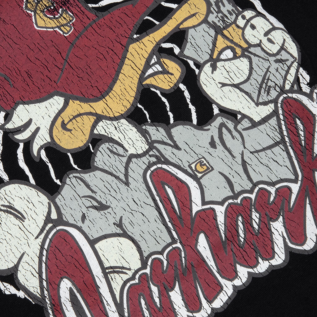 S/S Chedda T-Shirt - Black Heavy Stone Wash - Image 4