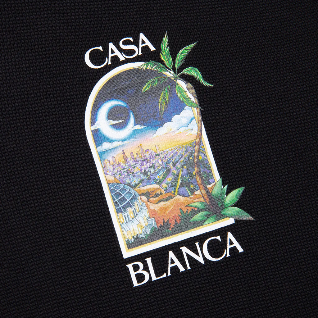 LA Night Printed T-Shirt - Black - Image 3