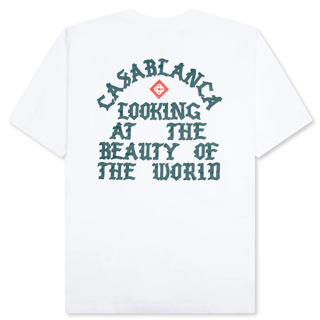 Beauty of the World Printed T-Shirt - White - Image 2