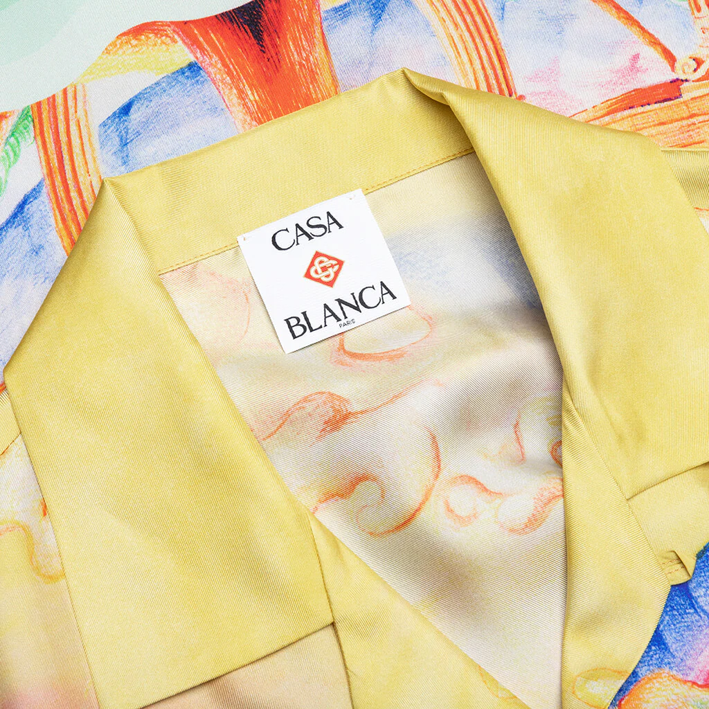 Natures Teacher S/S Cuban Collar Shirt - Multi - Image 3