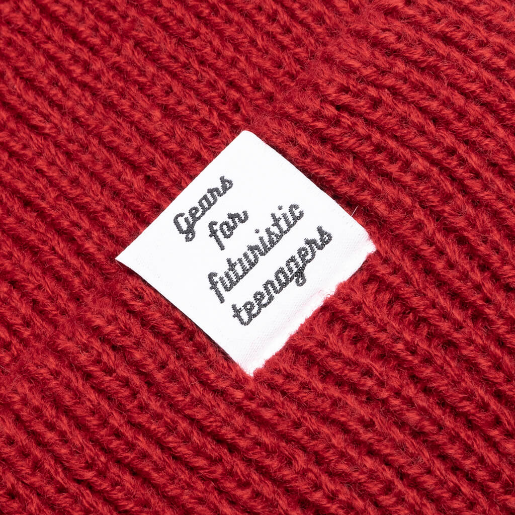 Classic Beanie - Red - Image 2