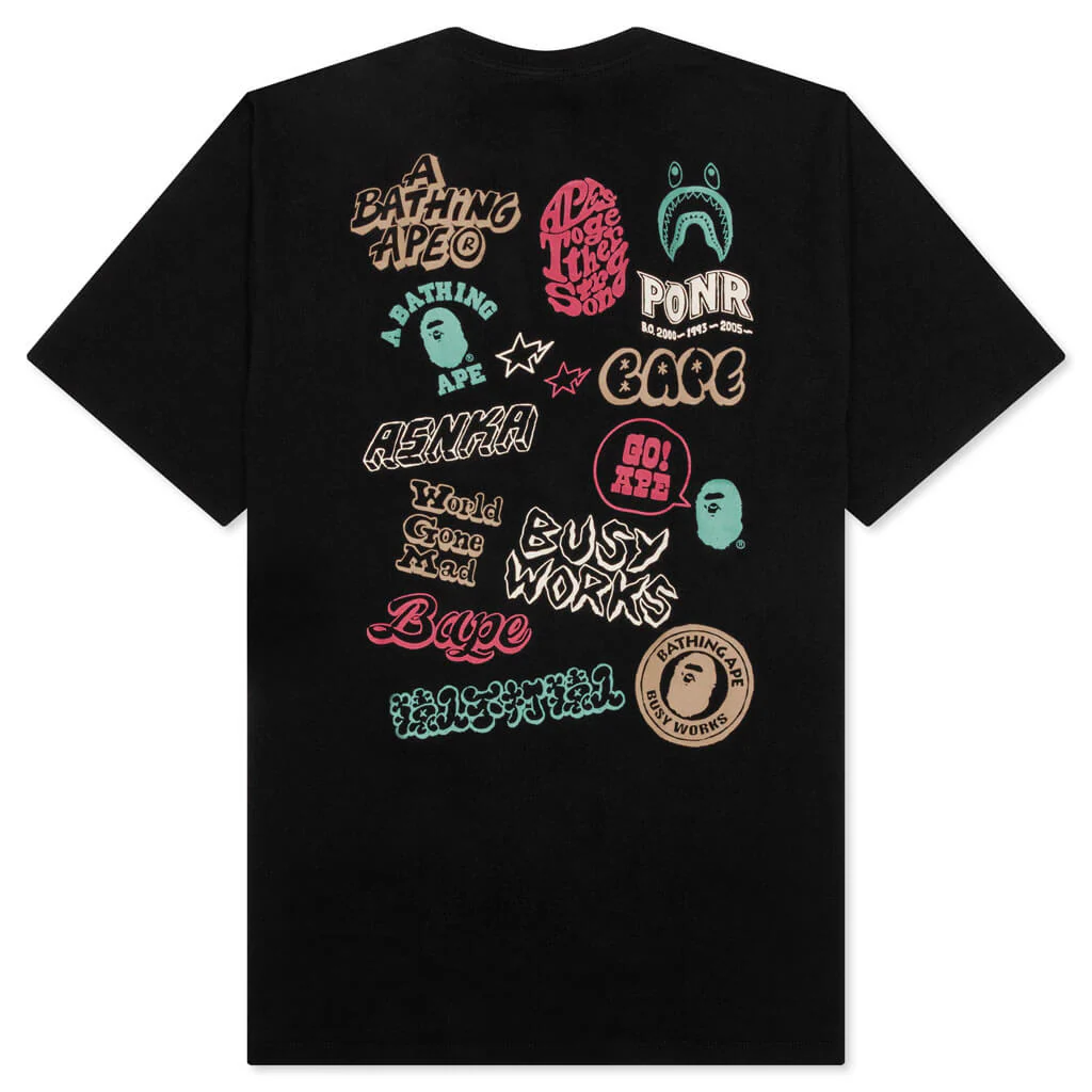 Colors Bape Graffiti Tee - Black - Image 2