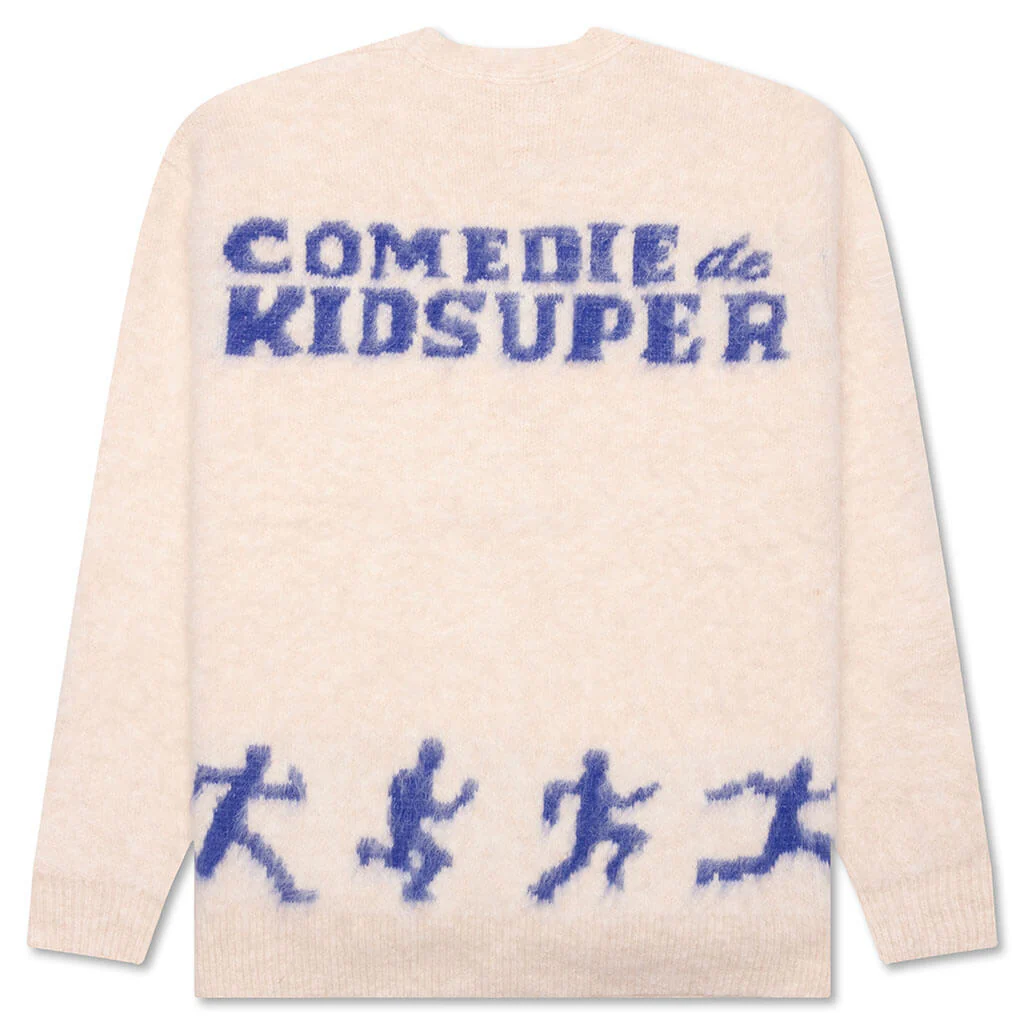 Comedie De Kidsuper Mohair Cardigan - Cream - Image 2