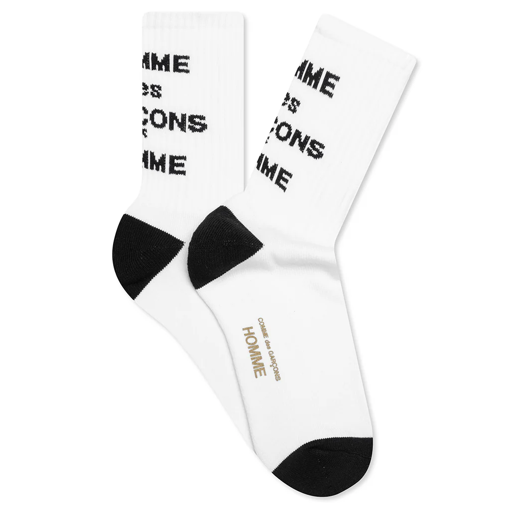 Logo Socks - White