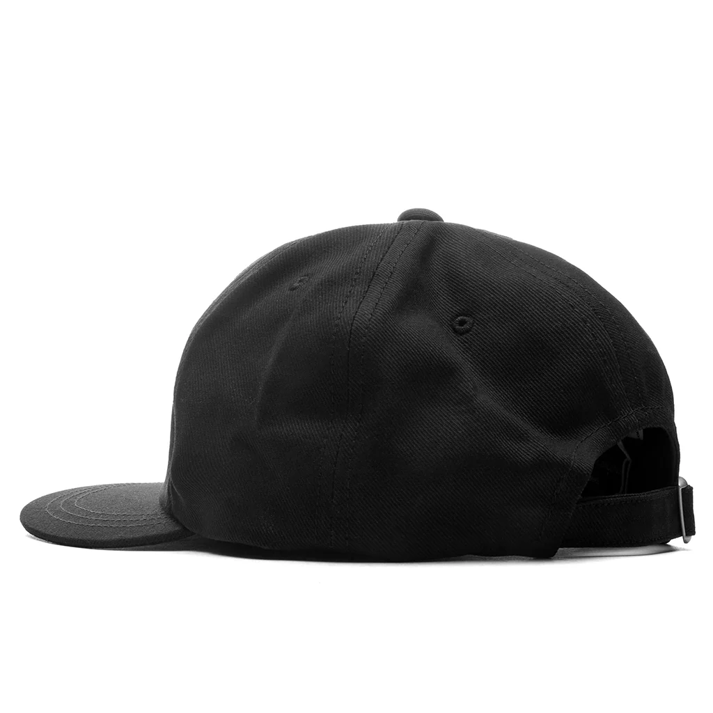 Embroidered Logo Cap - Black - Image 4