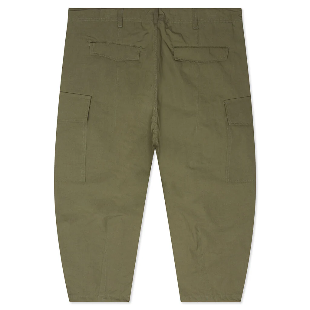 Compact Cotton Cargo Pants - Khaki - Image 2