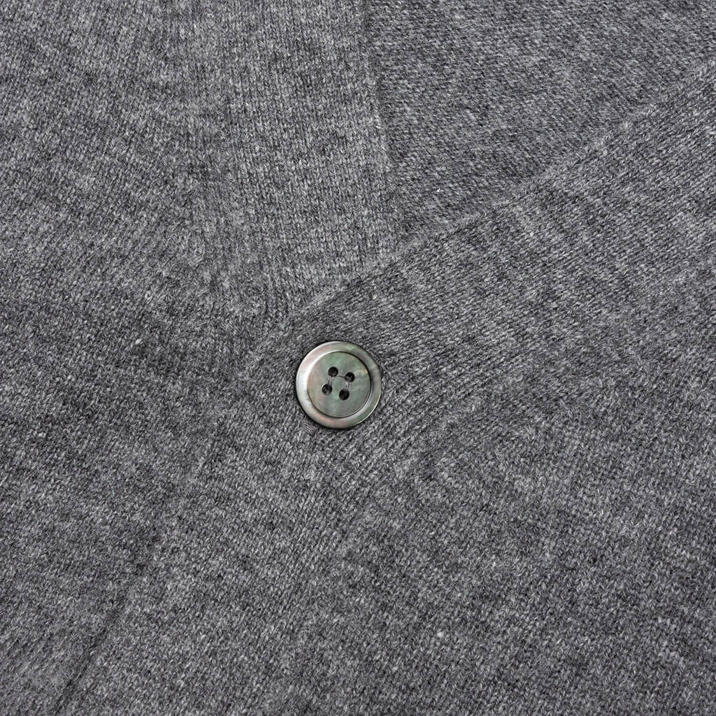 Comme des Garcons PLAY x the Artist Invader Button Cardigan - Grey - Image 3