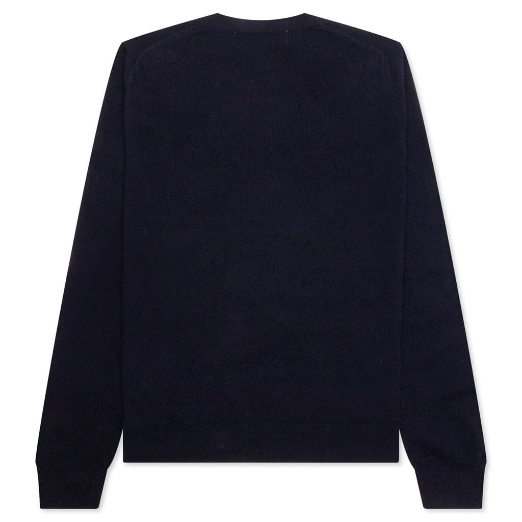 Comme des Garcons PLAY x the Artist Invader Button Cardigan - Navy - Image 2