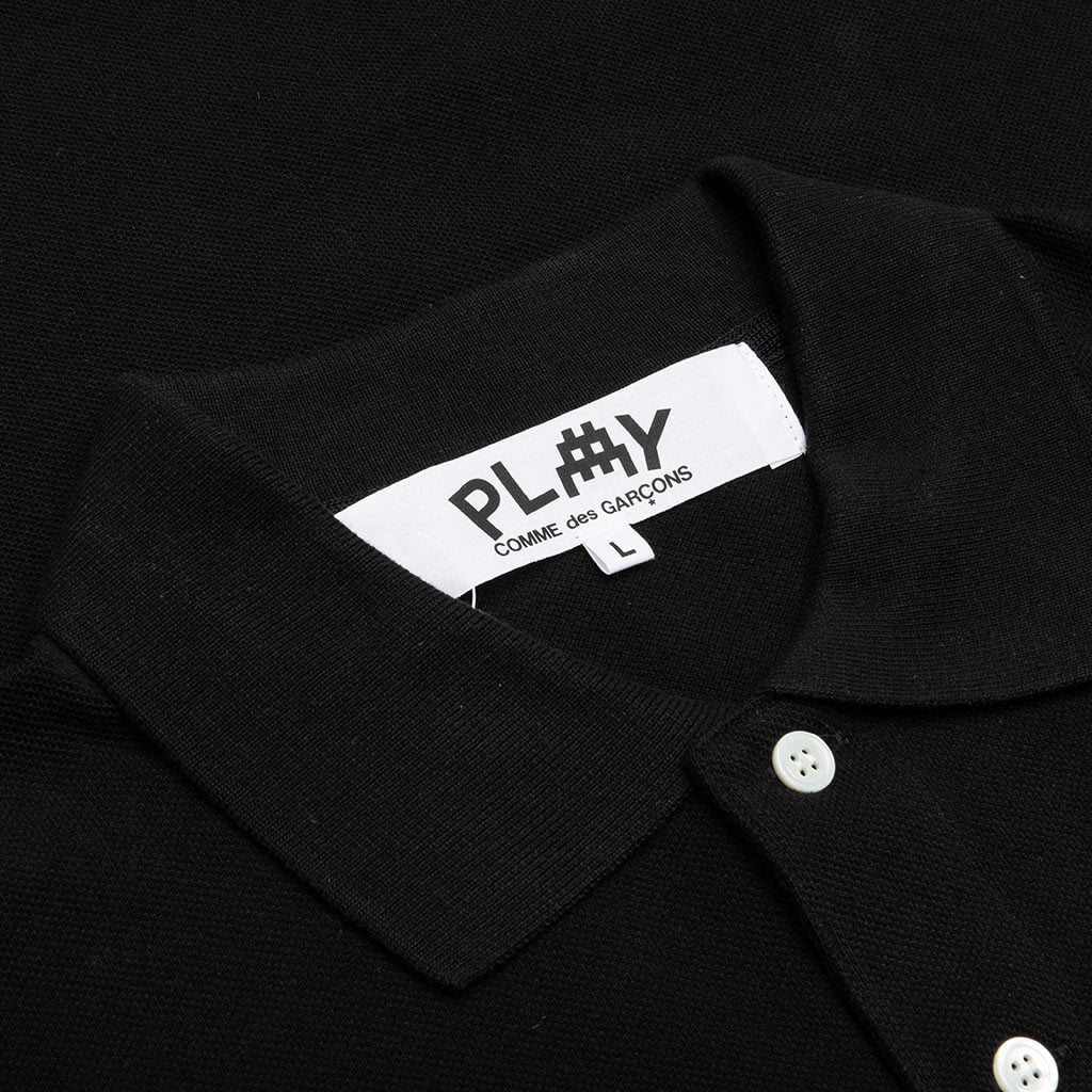 Comme des Garcons PLAY x the Artist Invader Polo - Black - Image 3