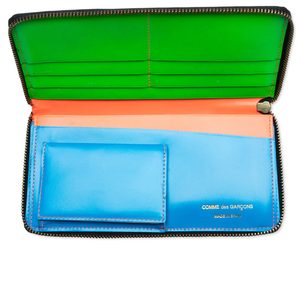 Comme des Garcons SA0110SF Super Fluo Wallet - Orange - Image 2