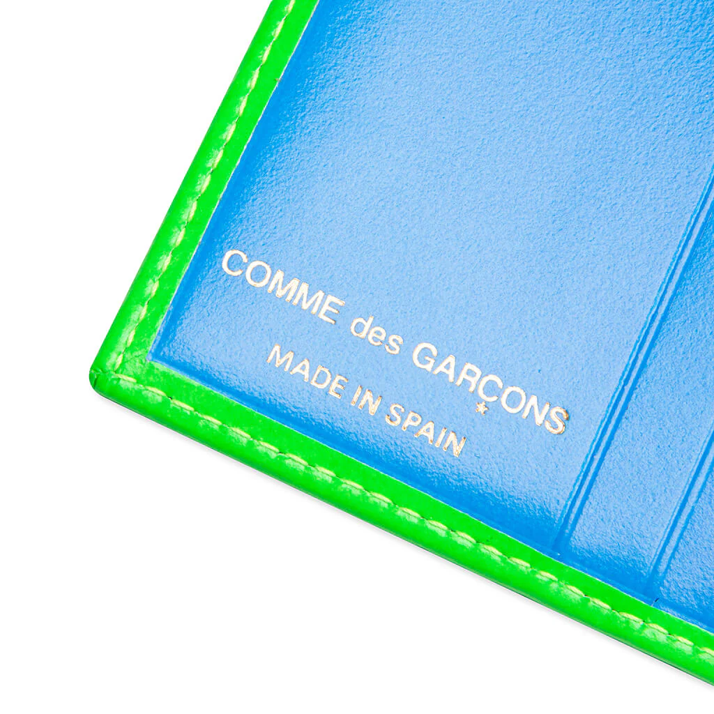 Comme des Garcons Super Fluo Wallet - Green/Orange - Image 4