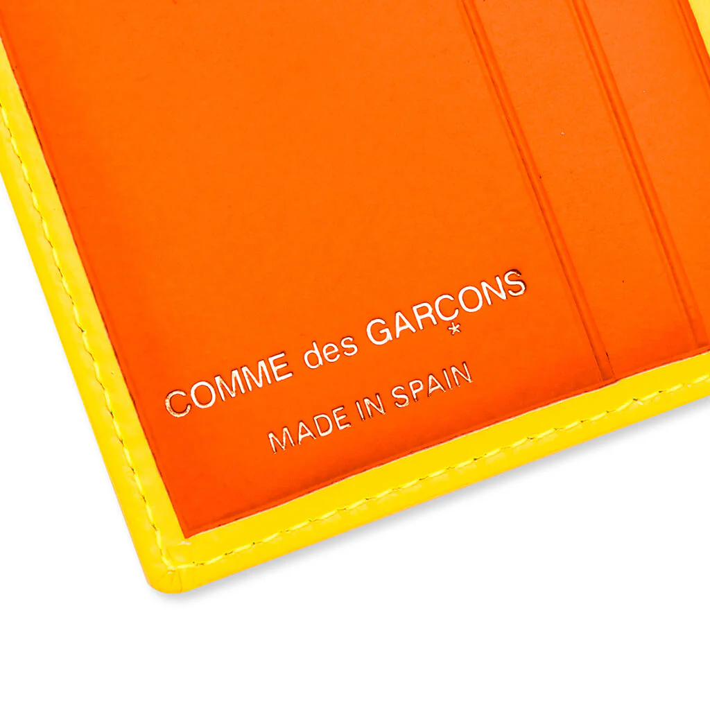 Comme des Garcons Super Fluo Wallet - Yellow/Light Orange - Image 4