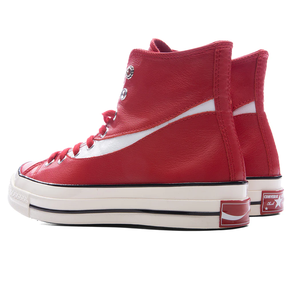 Converse x Coca-Cola Chuck 70 Leather - Racing Red/Egret/Black - Image 3